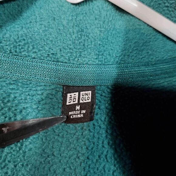Uniqlo Sweater Men Medium Green Mountaineering Fleece Snap Button Front Pullover - Picture 3 of 8